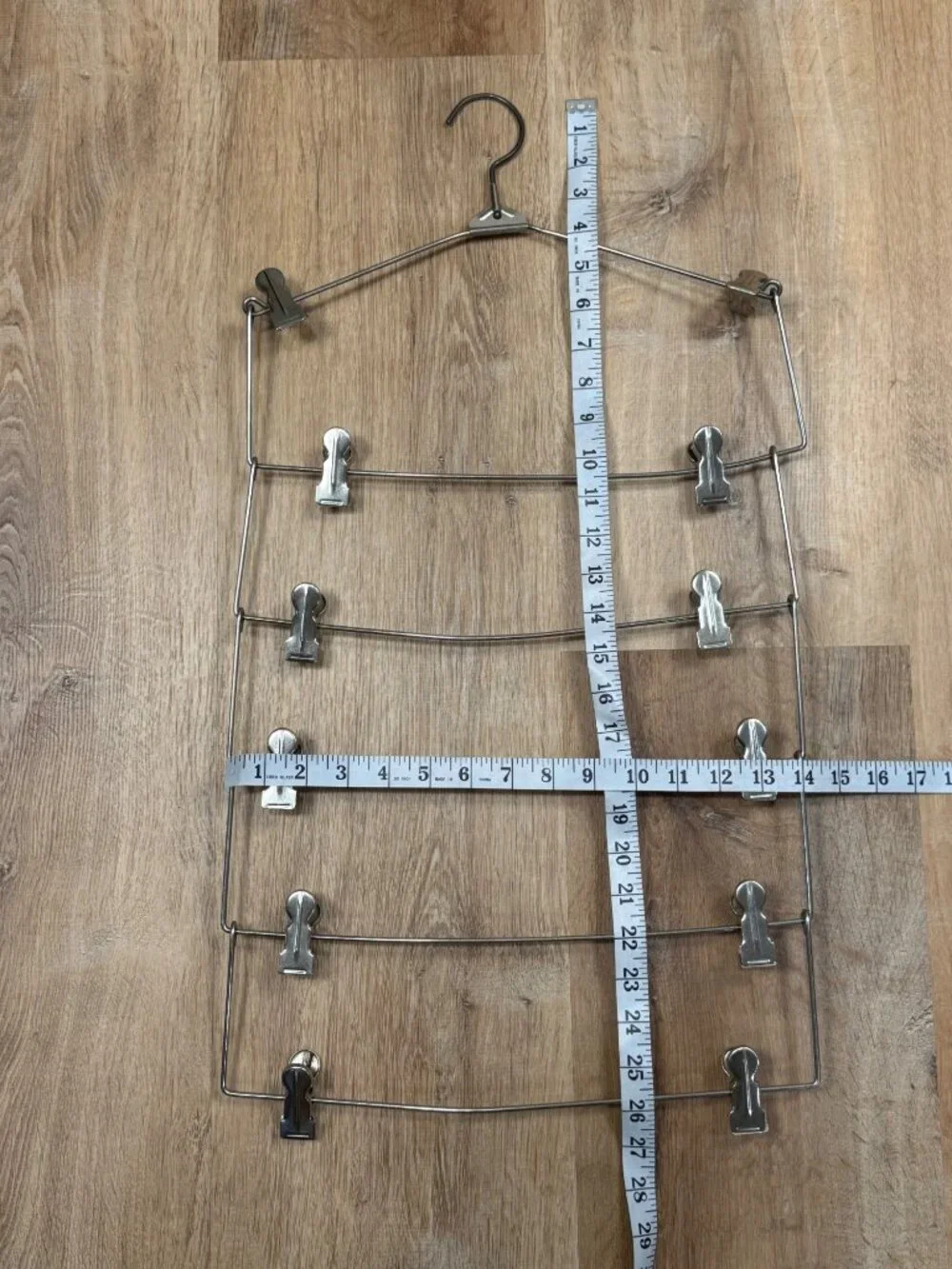 Vintage Metal Multi-Tier Skirt/Pants Hanger 6-Tier Silver Organizer 26